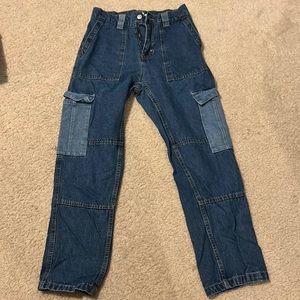 Patched PacSun Blue Jeans